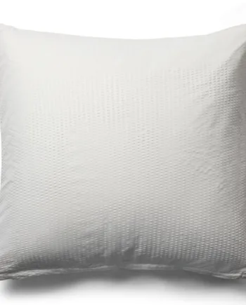 Bæk Og Bølge Pudebetræk 60x63 Cm Hovedpudebetræk   Microfiber Hvidt Krepp Pudebetræk Fra Danske In Style