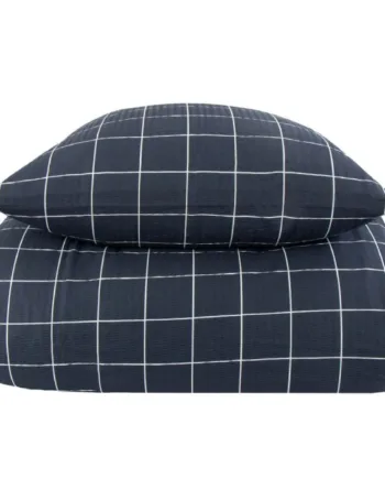 Sengetøj 200x220 Cm Blue Check Bæk Og Bølge Sengetøj Borg Living Sengetøj Til Dobbeltdyner