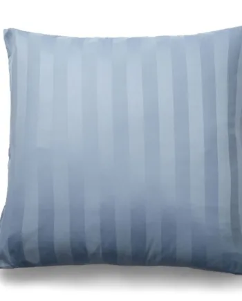 Bambus Pudebetræk 100  Naturligt Bambus 60x63 Cm Blåt  Jacquardvævet Hovedpudebetræk Med Striber