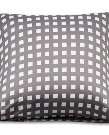 Bambus Pudebetræk 100  Naturligt Bambus 60x63 Cm Grå Tern Satinvævet Hovedpudebetræk