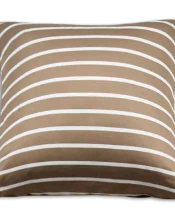 Bambus Pudebetræk 100  Naturligt Bambus 60x63 Cm Stribet Beige Satinvævet Hovedpudebetræk