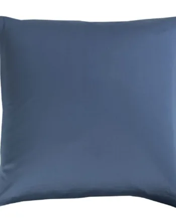 Bambus Pudebetræk 60x63 Cm 100  Naturligt Bambus Nature By Borg Blåt Satinvævet Pudebetræk