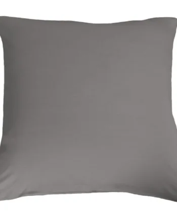 Bambus Pudebetræk 60x63 Cm 100  Naturligt Bambus Nature By Borg Gråt Satinvævet Pudebetræk