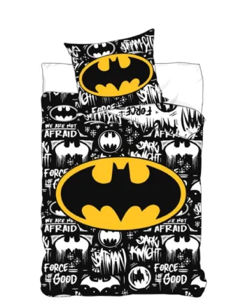 Batman Sengetøj 140x200 Cm Dynebetræk Med       Design 100  Bomulds Sengesæt