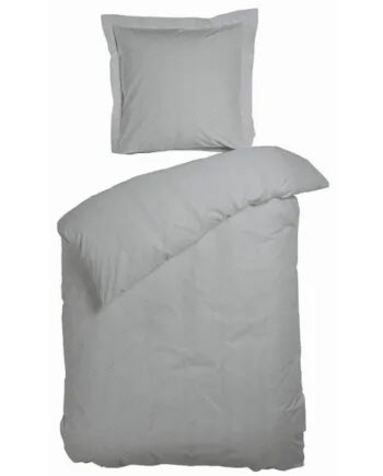 Dobbeltdyne Sengetøj 200x220 Cm Opal Gråt Sengetøj Sengesæt   100  Bomuldssatin Night   Day