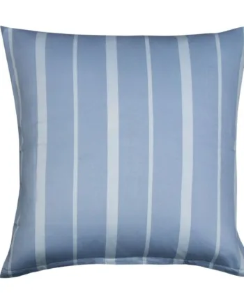 Ekstra Blødt Pudebetræk 60x63 Cm 100  Bomuldssatin Lyseblåt Stribet Hovedpudebetræk 300 Tc Pudebetræk Fra By Borg