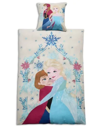 Frost Sengetøj 140x200 Cm Blødt Og Lækkert Anna Og Elsa Sengesæt 100  Bomuldsflonel Sengelinned