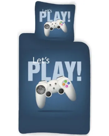 Gamer Sengetøj 140x200 Cm Let   Play Smart Sengesæt   100  Bomuld