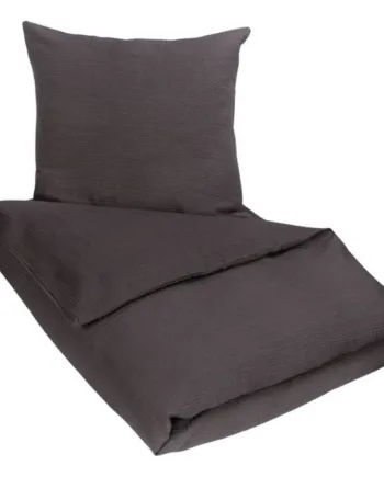 Baby Sengetøj 70x100 Cm Grå Krepp 100  Bomulds Sengesæt Ensfarvet Sengetøj