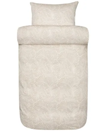 Høie Sengetøj 140x200 Cm Bella Beige 100  Bomuldssatin Sengetøj