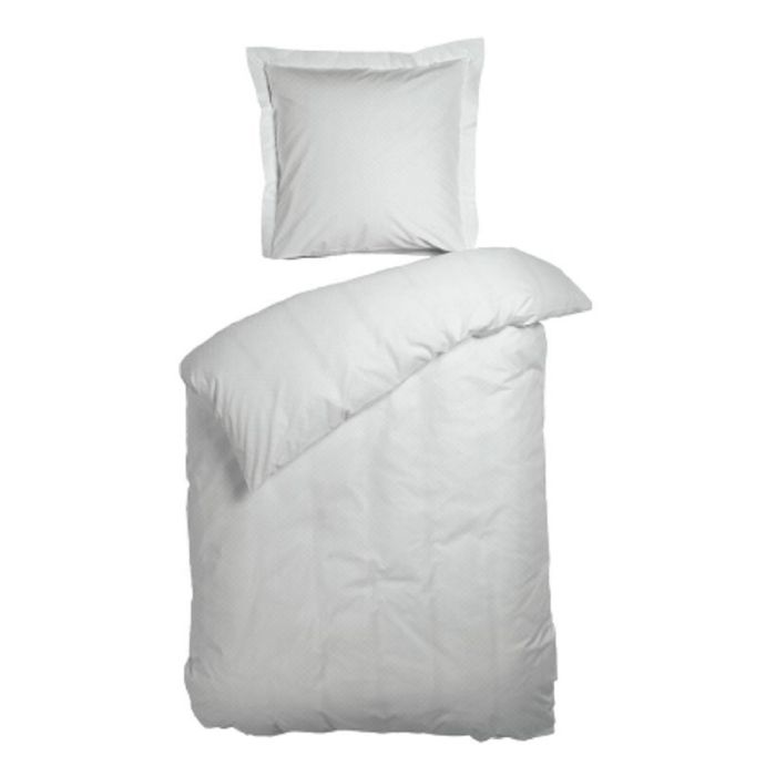 Sengetøj Dobbeltdyne 200x220 Cm Opal Hvidt Sengetøj  100  Bomuldssatin Night   Day Dobbelt Dynebetræk