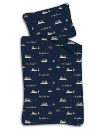 Baby Julesengetøj 70x100 Cm Jule Sengesæt Med Julemanden Og Rensdyr Santa Is Coming 100  Blødt Bomulds Sengelinned