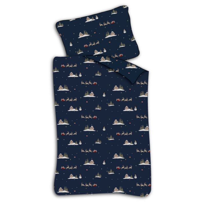 Baby Julesengetøj 70x100 Cm Jule Sengesæt Med Julemanden Og Rensdyr Santa Is Coming 100  Blødt Bomulds Sengelinned