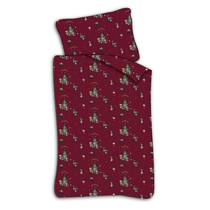 Baby Julesengetøj 70x100 Cm Jule Sengesæt Med Julemus Som Pynter Op Christmas Eve 100  Blødt Bomulds Sengelinned