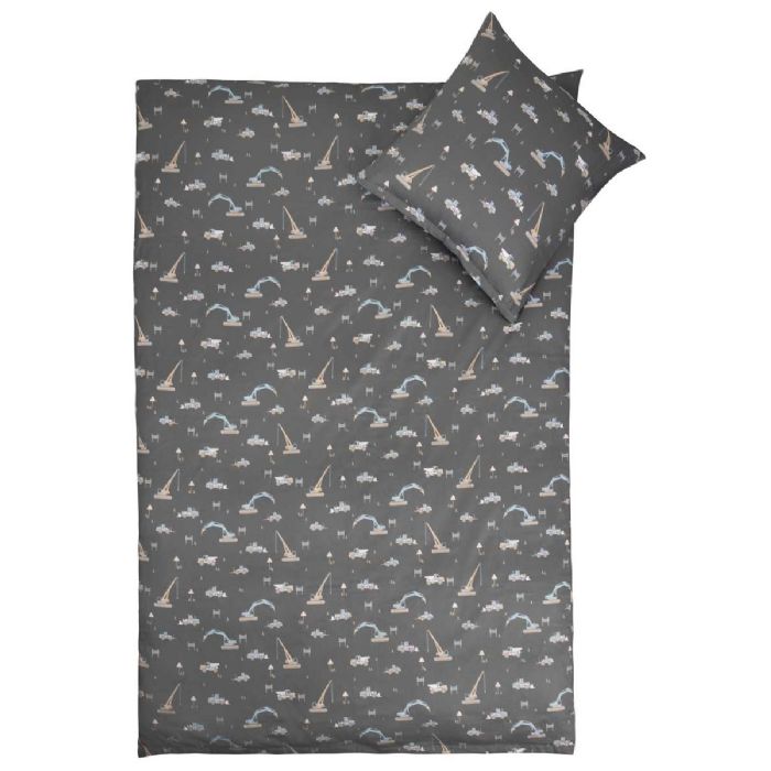 Baby Sengetøj 70x100 Cm Construction 100  Bomuldssatin By Night Sengesæt