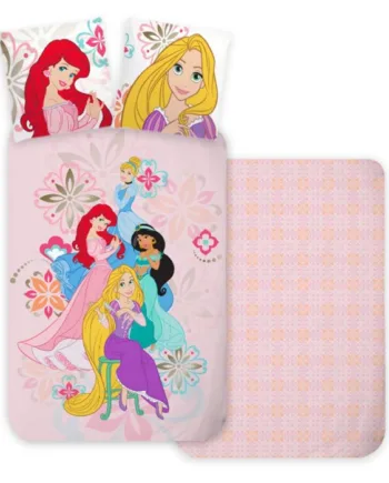 Prinsesse Sengetøj 140x200 Cm Disney Prinsesser Vendbart Design 100  Bomuld