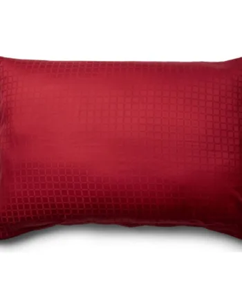 Luksus Pudebetræk 70x100 Cm 100  Bomuldssatin Daisy Rød  By Night Jacquard Vævet Stort Pude Betræk