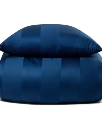 Luksus Sengetøj 140x200 Cm Blåt Eksklusivt Sengesæt   100  Bomuldssatin Fra By Borg