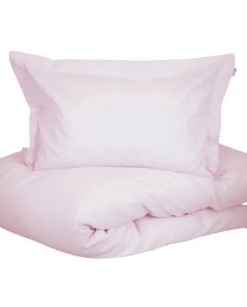 Lyserødt Sengetøj 100  Egyptisk Bomuldssatin Turiform Sengetøj Sengesæt Med Smalle Striber
