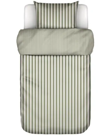 Marc   Polo Sengetøj 100  Enzymvasket Bomulds Sengesæt 140x200 Cm Mikkeli Saga Green Sengelinned