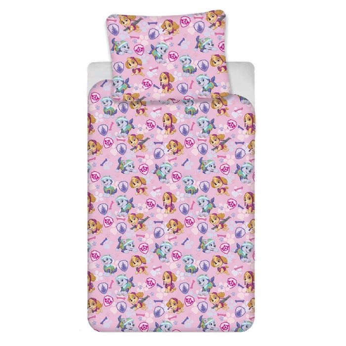 Paw Patrol Sengetøj 140x200 Cm Sengesæt Med Skye   Everest 100  Bomuld