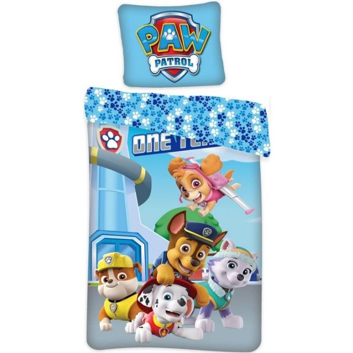 Paw Patrol Sengetøj 140x200 Cm Glow In The Dark Sengetøj 100  Bomuld