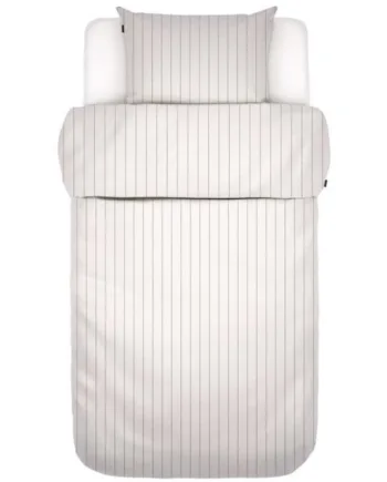 Hvidt Sengetøj 140x220 Cm Jora White Stribet Sengetøj 100  Bomuldssatin Marc   Polo