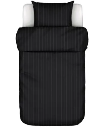 Sengetøj 140x220 Cm Jora Sort Sengelinned   100  Bomuldssatin Marc   Polo Sengesæt