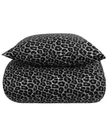 Sengetøj 150x210 Cm Leopard Plettet Dynebetræk 100  Bomuld Borg Living Sengesæt