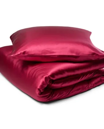Silke Sengetøj 140x200 Cm Mørk Pink Sengetøj Sengesæt   100  Morbærsilke By Borg