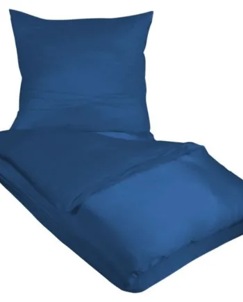Ensfarvet Sengetøj Blåt Sengesæt 100  Silke Butterfly Silk Sengelinned