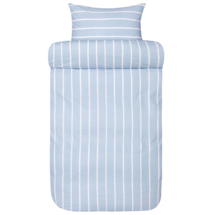 Stribet Dobbelt Sengetøj 200x220 Cm 100 Ekstra Fin Bomuld Sander Denim Blue Sengelinned Fra Høie Of Scandinavia