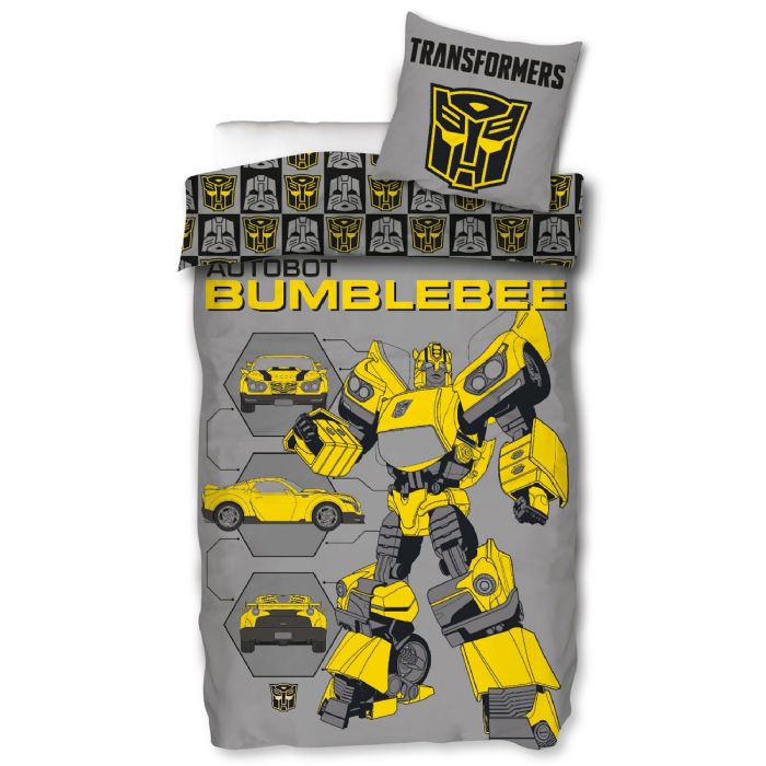 Transformers Sengetøj 150x210 Cm Bumblebee Dynebetræk   100  Bomuld