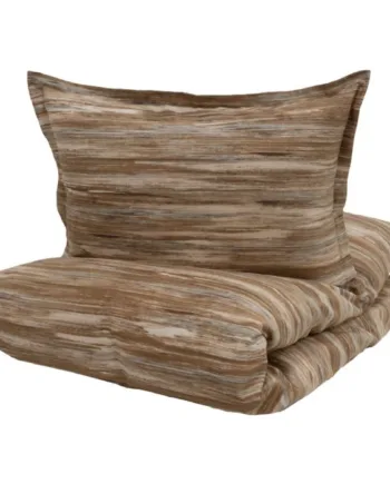 Turiform Sengetøj 140x200 Cm Yara Rustbrun 100  Bomuldssatin Sengesæt Mønstret Sengetøj