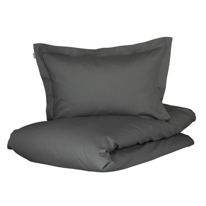 økologisk Sengetøj Ekstra Blødt Gråt Jacquardvævet Sengesæt 140x220 Cm 100  økologisk Bomuldssatin  Gots  Turiform Sengelinned