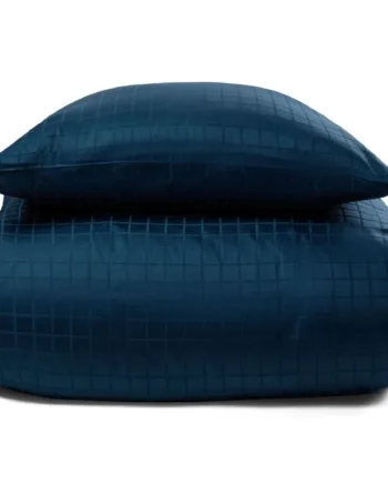 økologisk Sengetøj 140x200 Cm Gots Certificeret Sengelinned Blåt Sengesæt   100  Bomuldssatin Fra By Borg