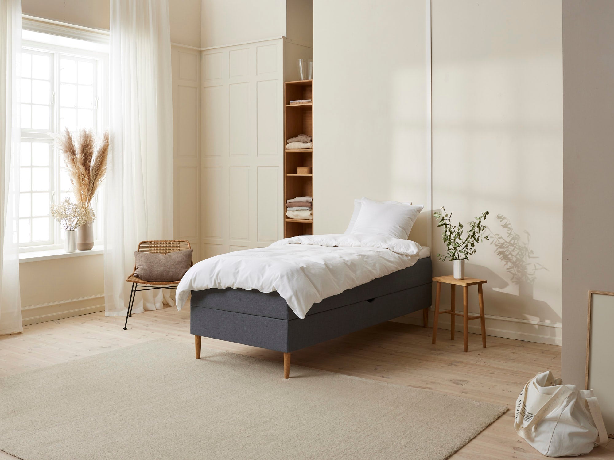 Fabrikkens Opbevaringsboks   Opbevaringsboks  Antracit  90x210 Cm