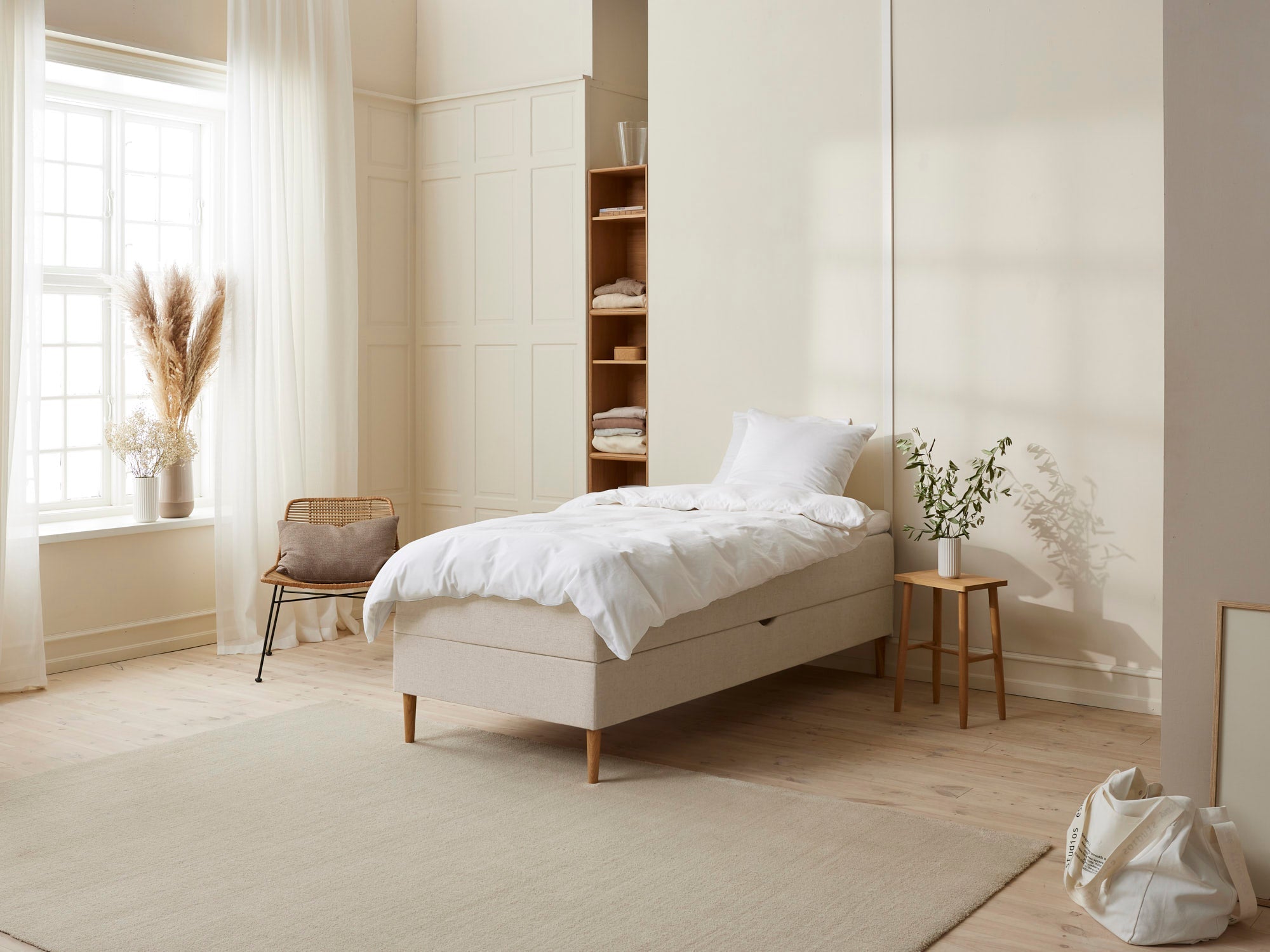 Fabrikkens Opbevaringsboks   Opbevaringsboks  Sand  90x200 Cm