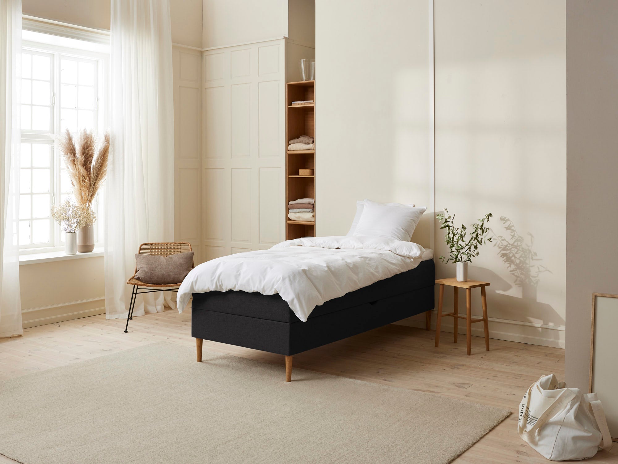 Fabrikkens Opbevaringsboks   Opbevaringsboks  Sort  90x200 Cm