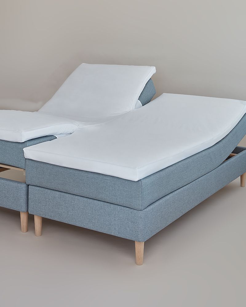 Cph-living Cphliving Split  -kuvertlagen Passer Til Topmadras Har Split   Begge Ender Elevationslagen-hvid 01-  Cm-160x200