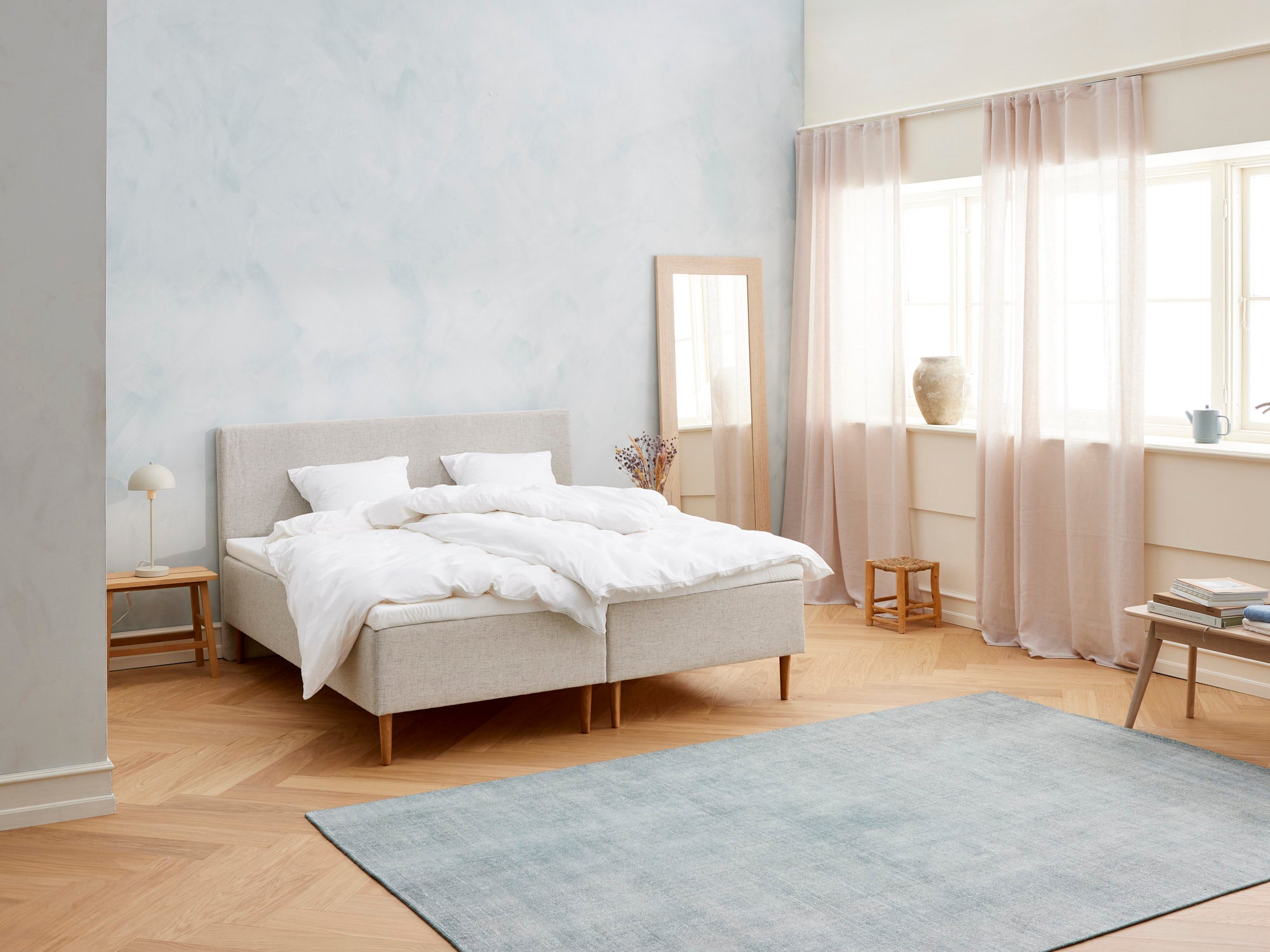 Fabrikkens Kølende   Boxmadras  Sand  160x200 Cm