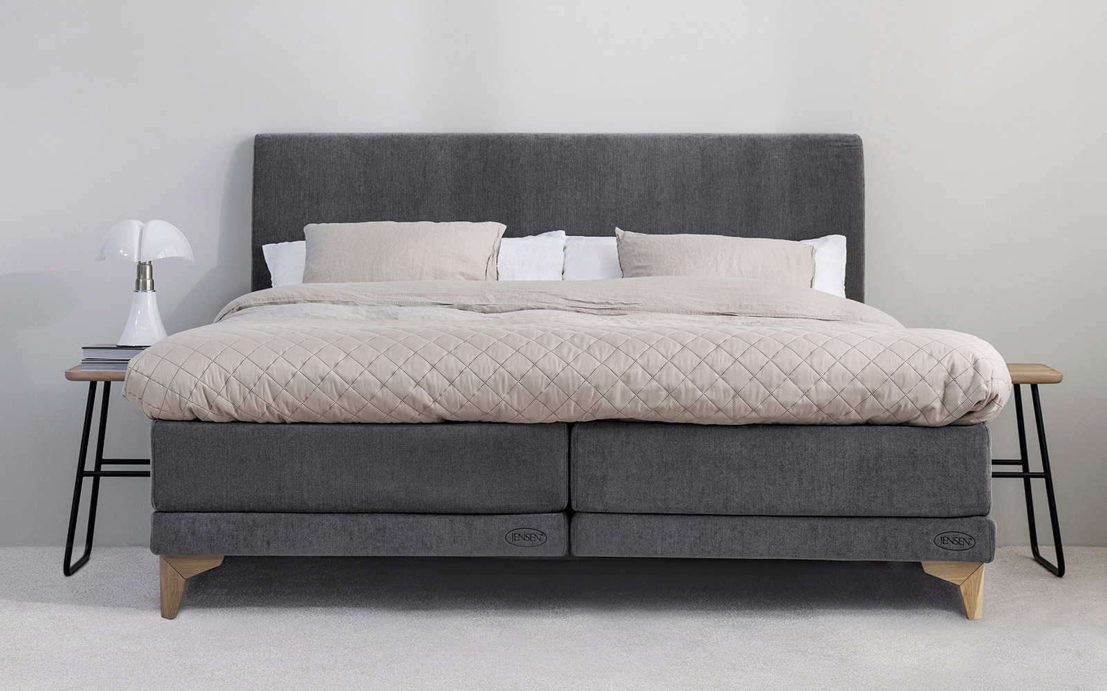 Jensen Ambassadør Lean Boxelevationsseng 180x200 Inkl  Topmadras