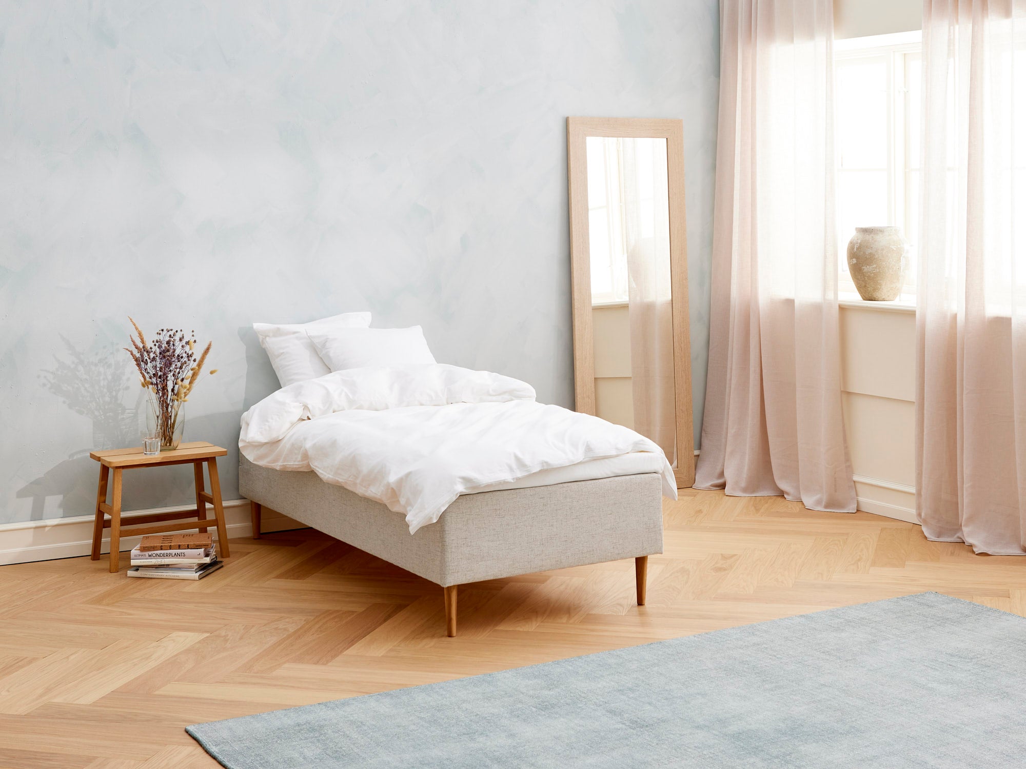 Fabrikkens Kølende   Boxmadras  Sand  90x210 Cm