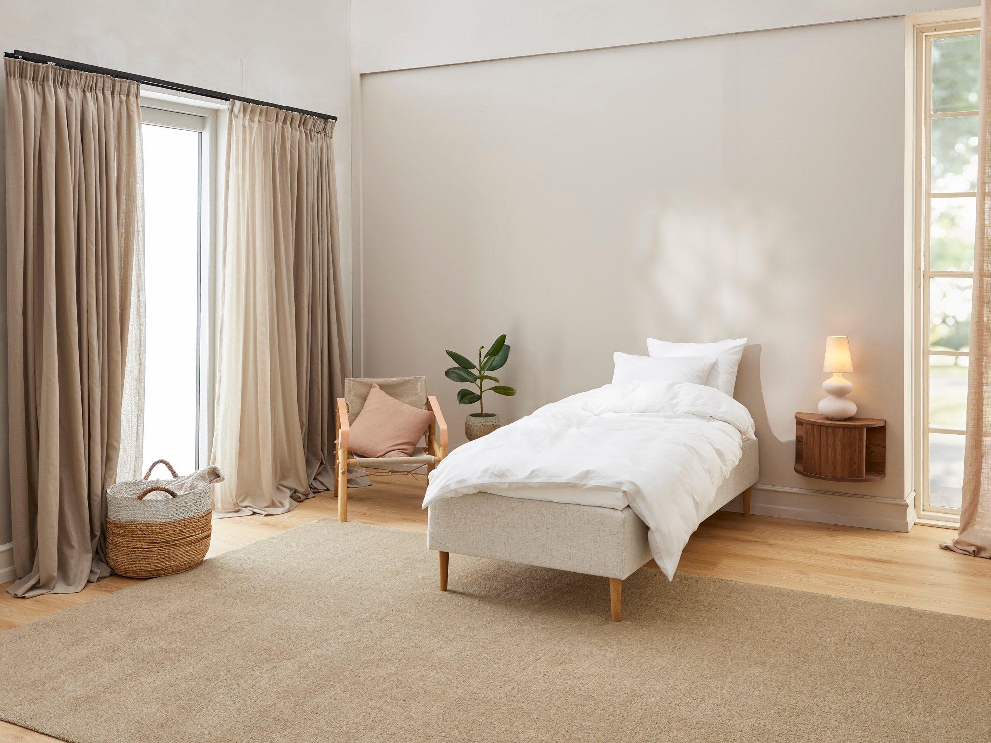 Fabrikkens Komfort   Boxmadras  Sand  90x210 Cm