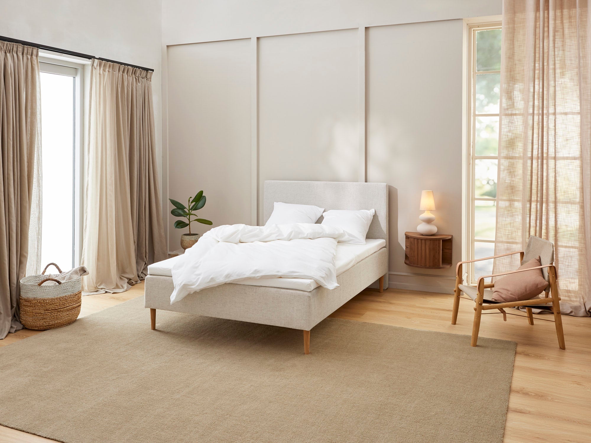 Fabrikkens Komfort   Boxmadras  Sand  120x200 Cm