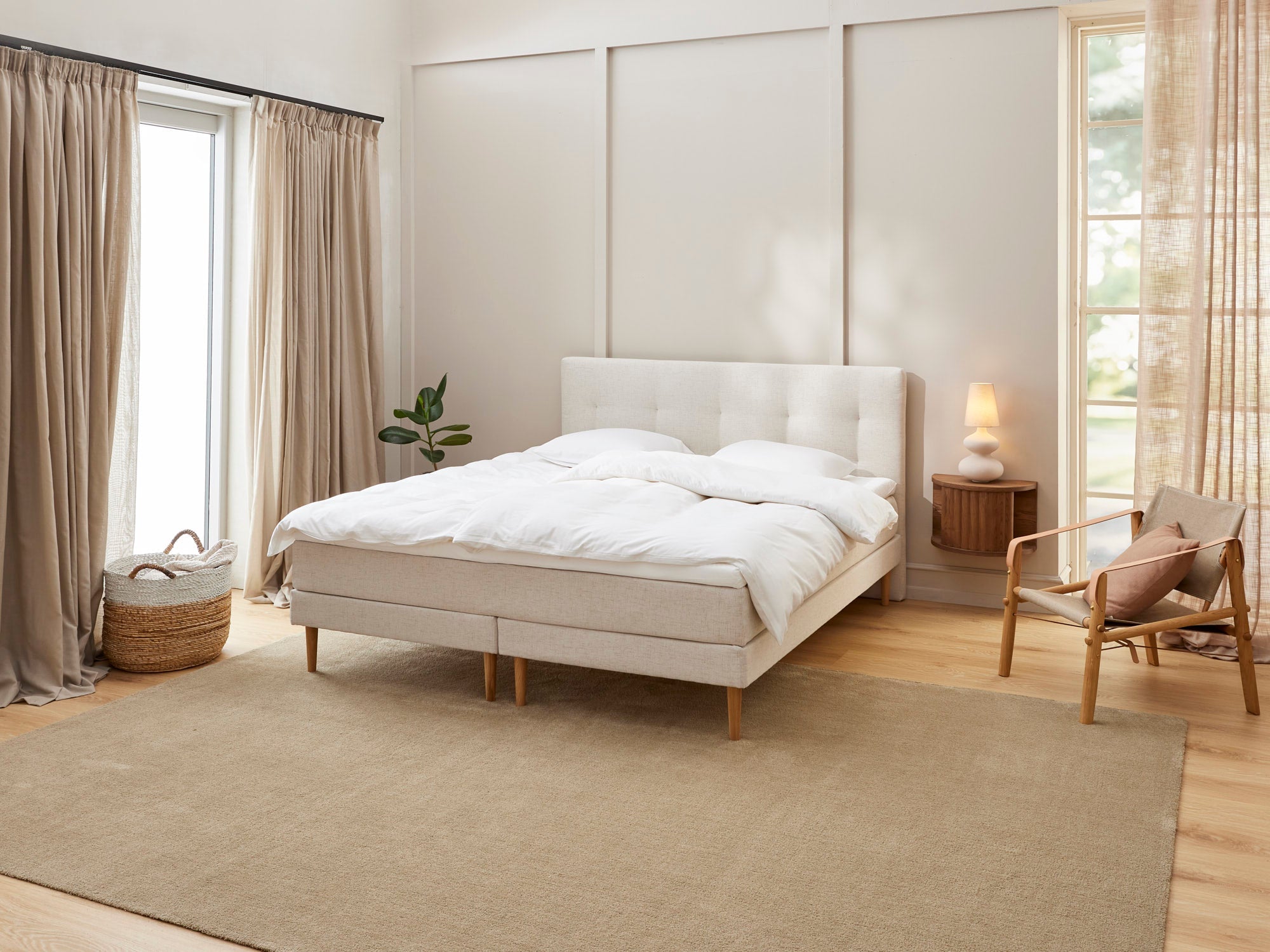 Fabrikkens Komfort   Kontinental  Sand  180x210 Cm