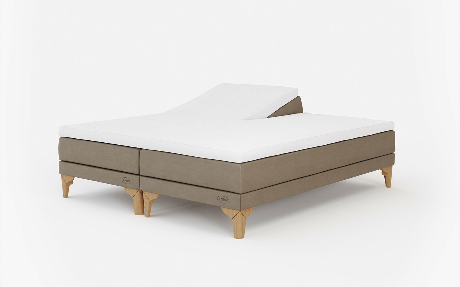 Jensen Ambassadør Lean Boxelevationsseng 160x200 Inkl  Topmadras