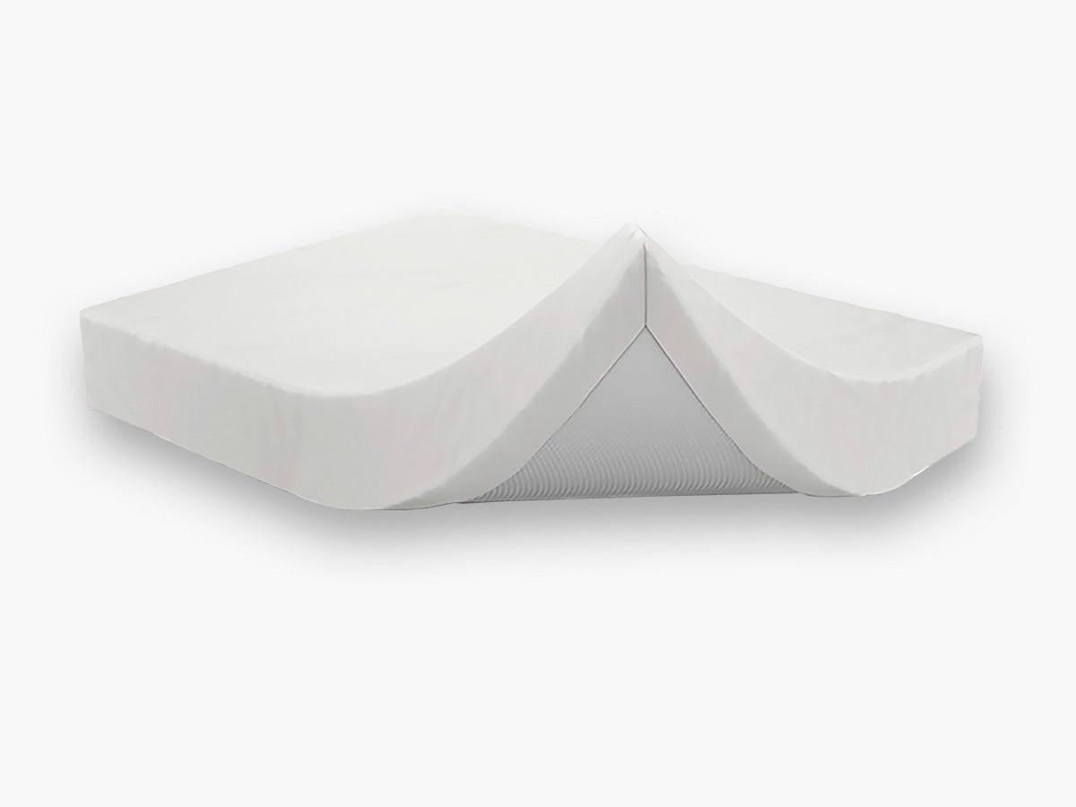 Satin Faconlagen Hvid 140x200 Cm