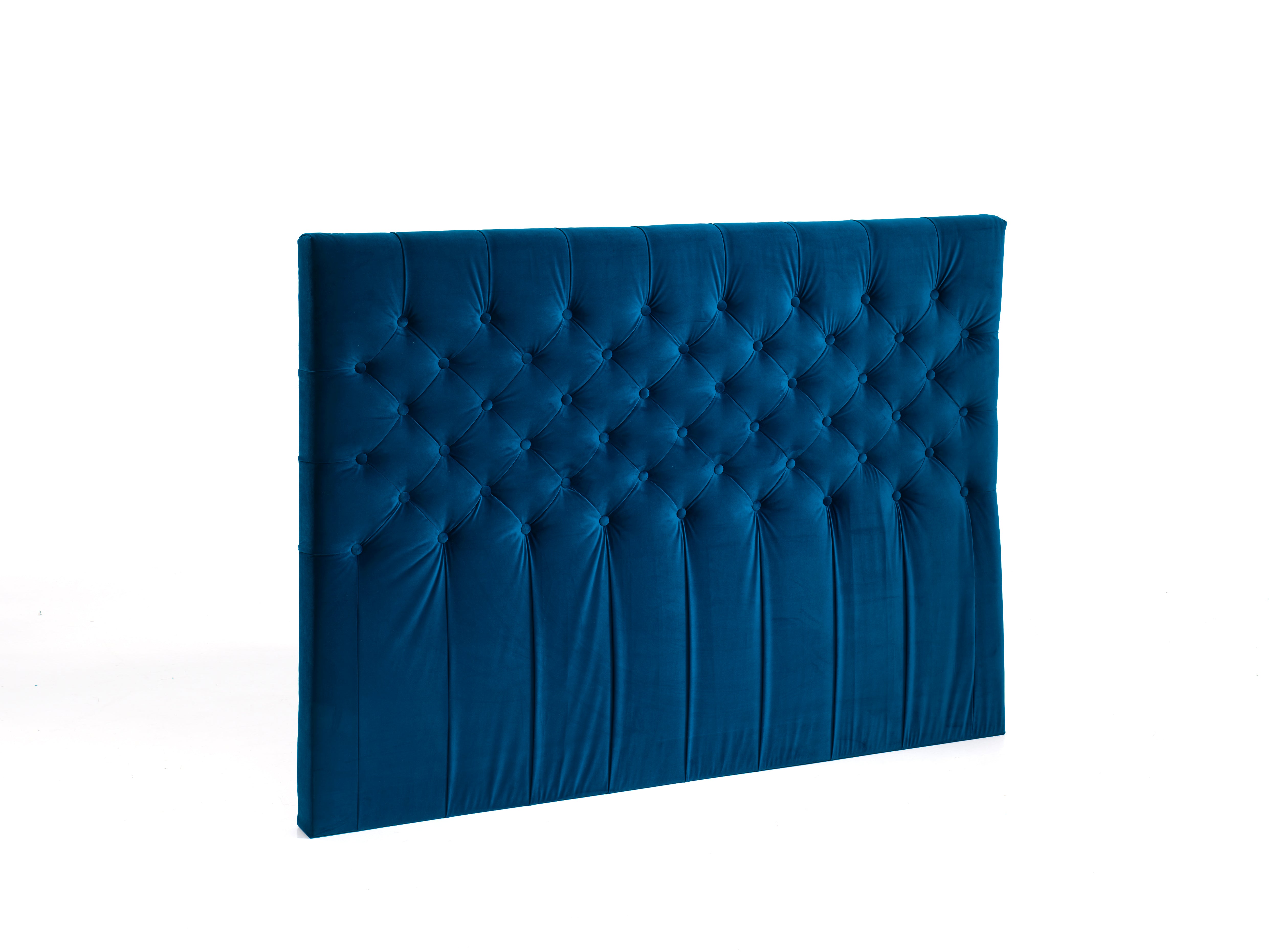 Velour Gavl Chesterfield Blå 180x120x10