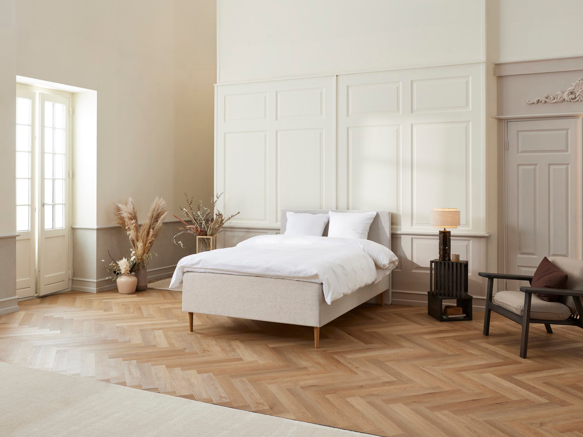 Fabrikkens Luksus   Boxmadras  Sand  140x200 Cm